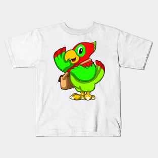 Parrot with Purse Kids T-Shirt